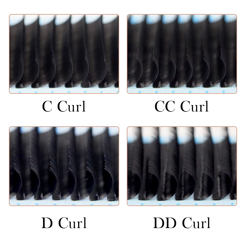 AGUUD-Extensions de Cils Individuels en Faux Vison, 16 Rangées, 16-20mm, 256 Cils en Cachemire Noir,