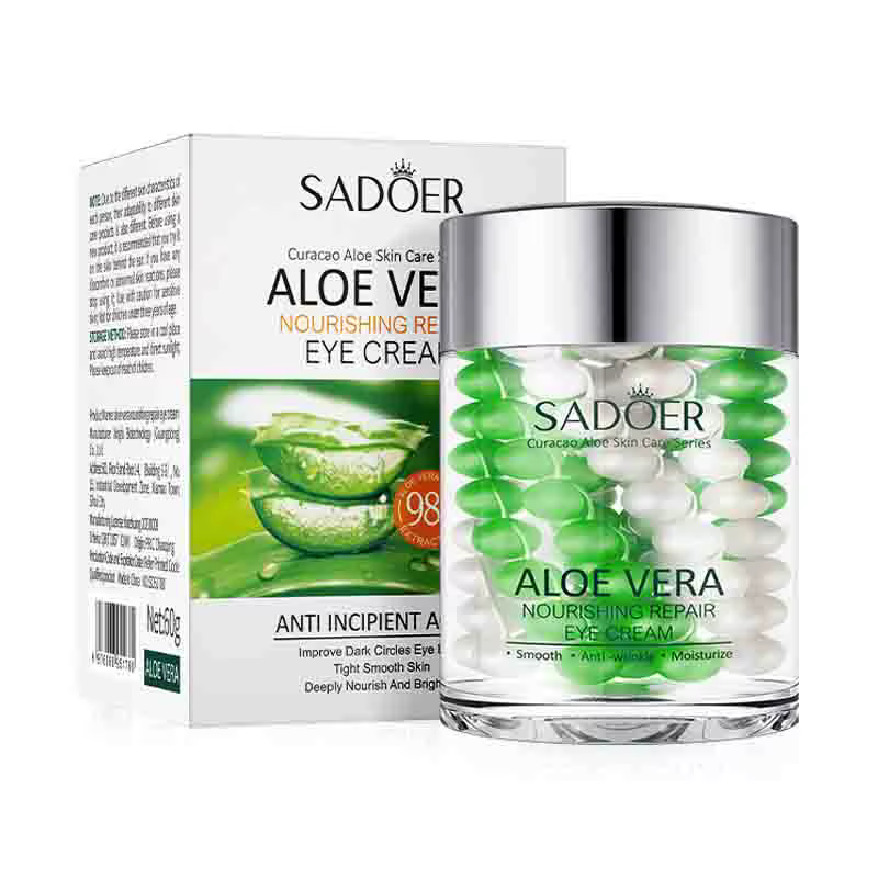 SADOER Aloe Vera crème pour les yeux Anti cernes sacs pour les yeux dissolvant nourrissant hydratant