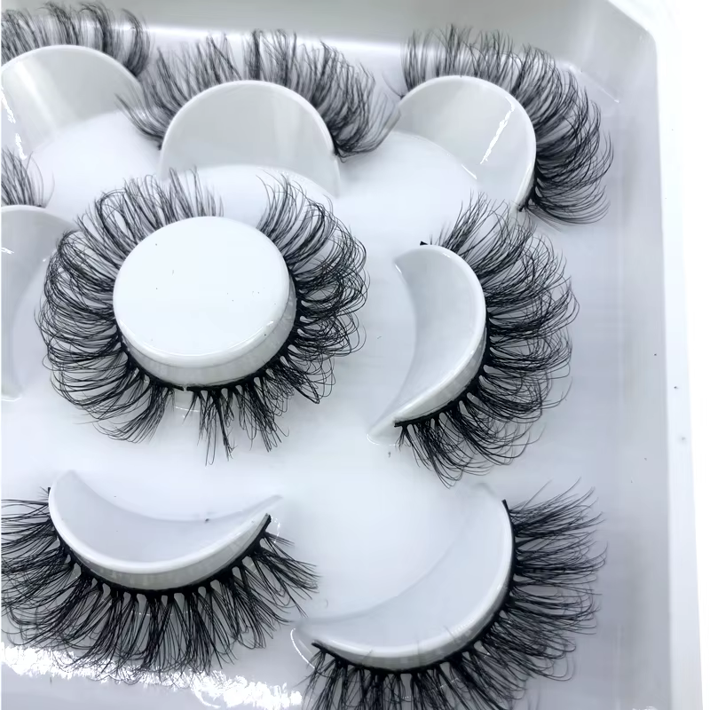 Nouveau 5 paires 8-25mm naturel 3D faux cils faux cils kit de maquillage vison cils extension vison