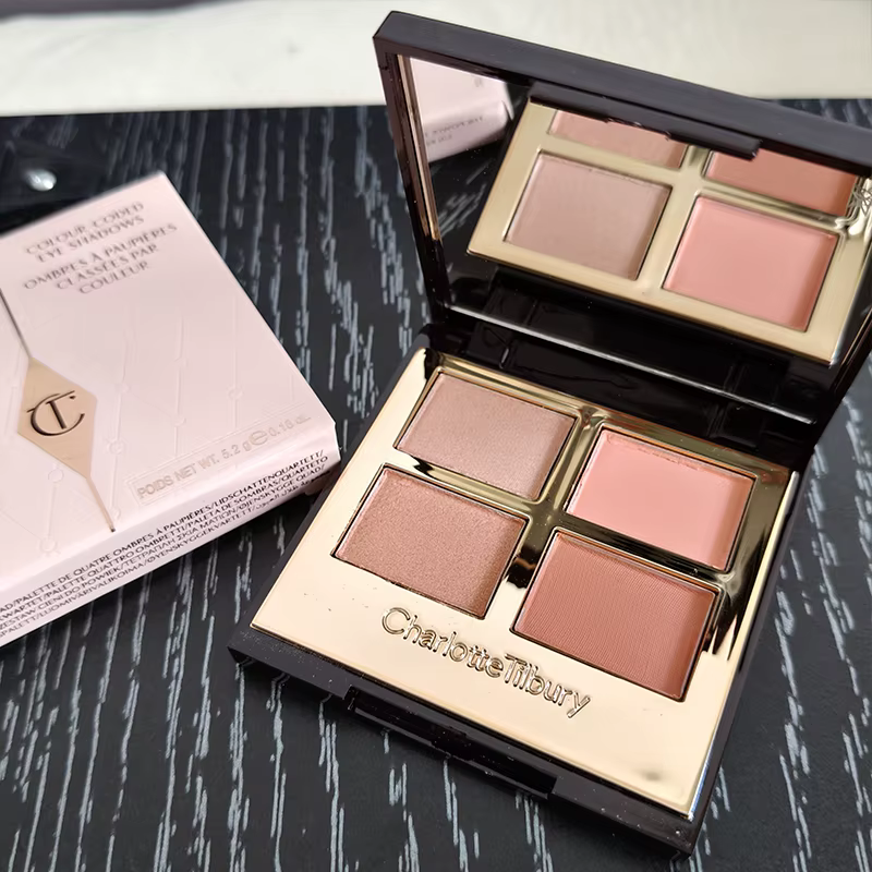 Palette de fards à paupières Charlotte Tilbury 4 couleurs 5,2g Pillow Talk Nature Facile à appliquer