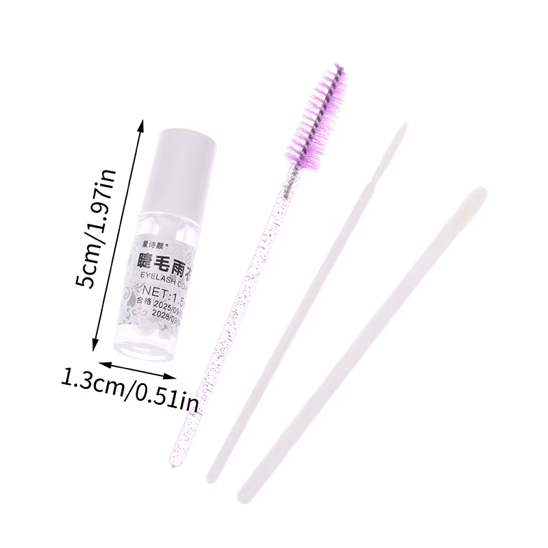 Primaire pour colle à cils 1,5 ml avec brosse à cils, imperméable, longue durée, séchage rapide, ext