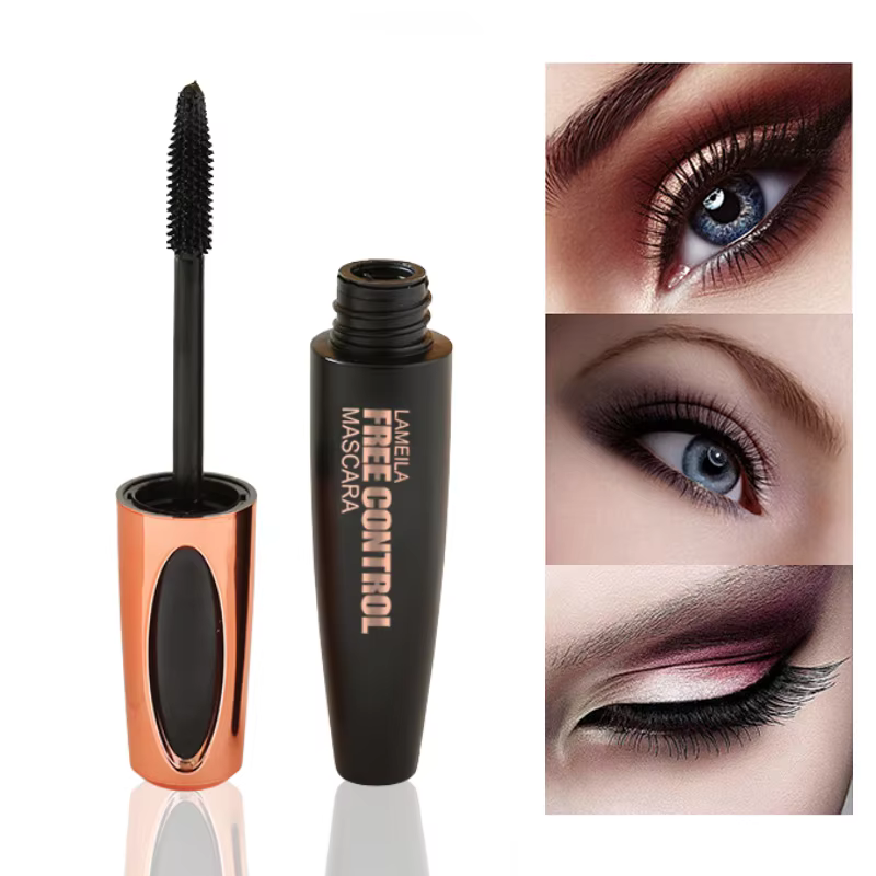 Mascara noir longue tenue 8D en fibres de soie, waterproof, épaississant, recourbant et allongeant l