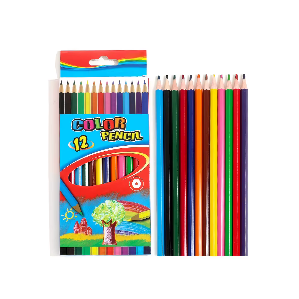 Crayons de couleur en bois pour artiste, peinture à l'huile, crayon pour document, art, graffiti, de