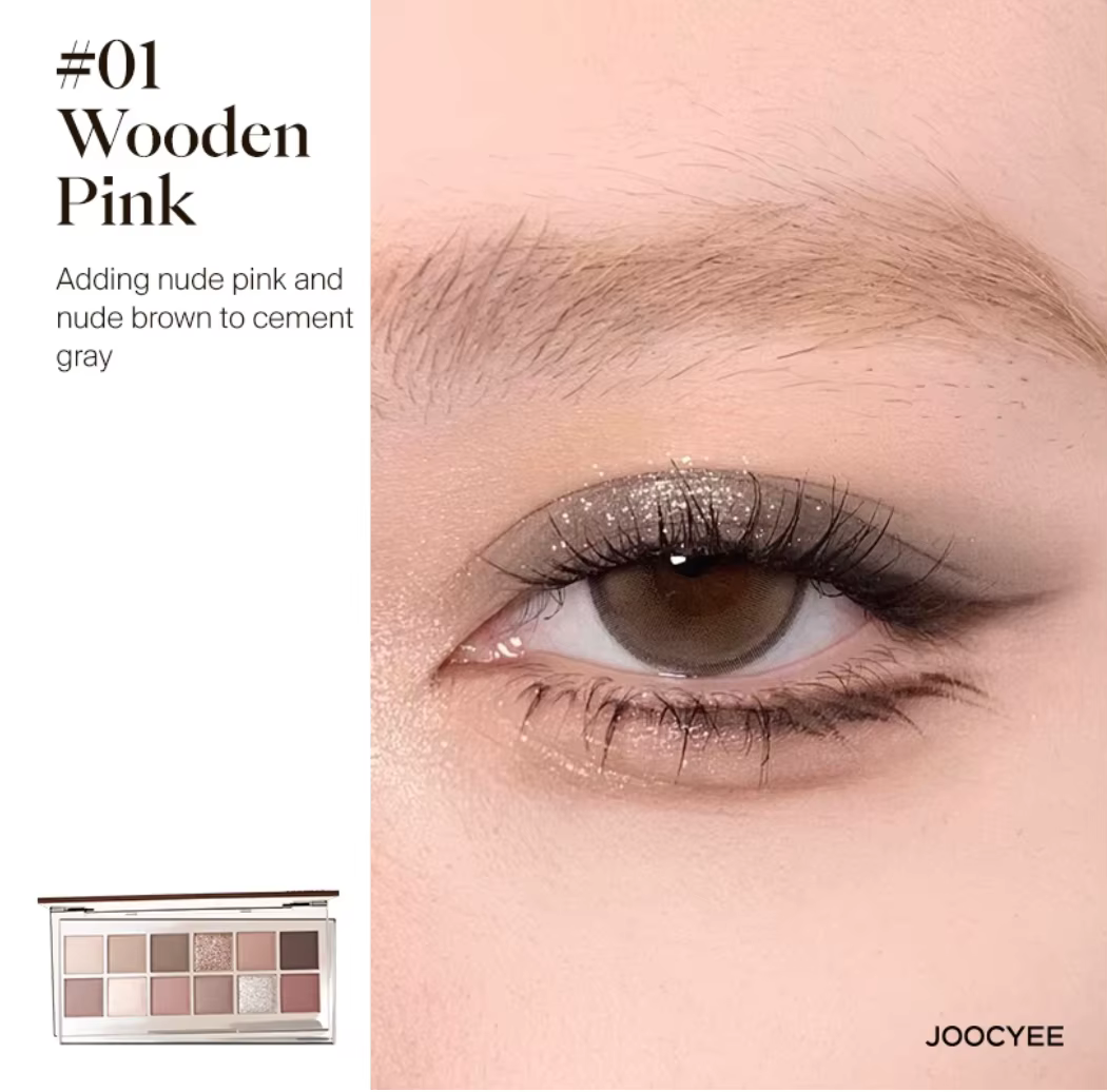 JOOCYEE 12 nuances fard à paupières Palette longue durée Gel nacré lisse haute couleur doux mat Text