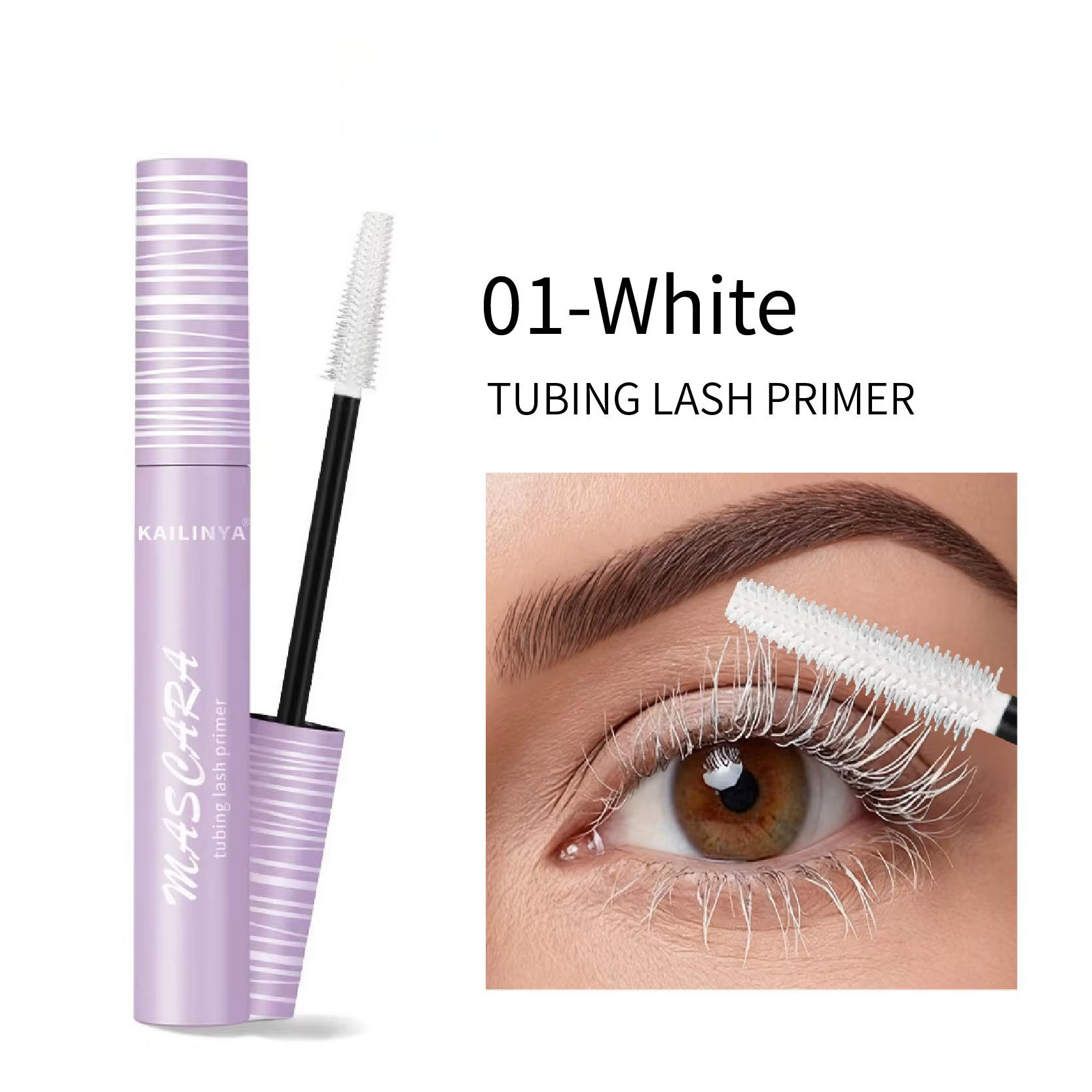 Mascara 3 couleurs noir, blanc et marron, longue durée, modelant, imperméable, anti-taches, cosmétiq