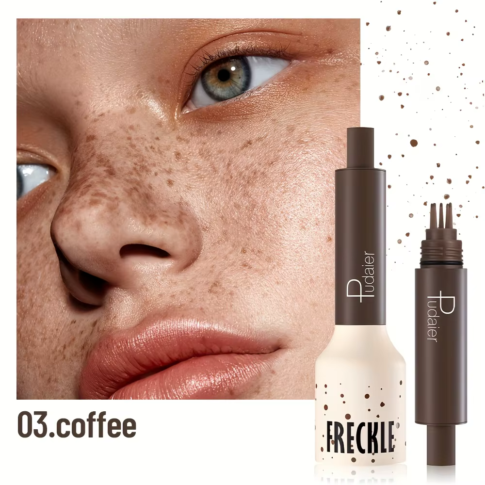 Stylo de maquillage tampon de taches de rousseur imperméable, taches de rousseur à points d'aspect n