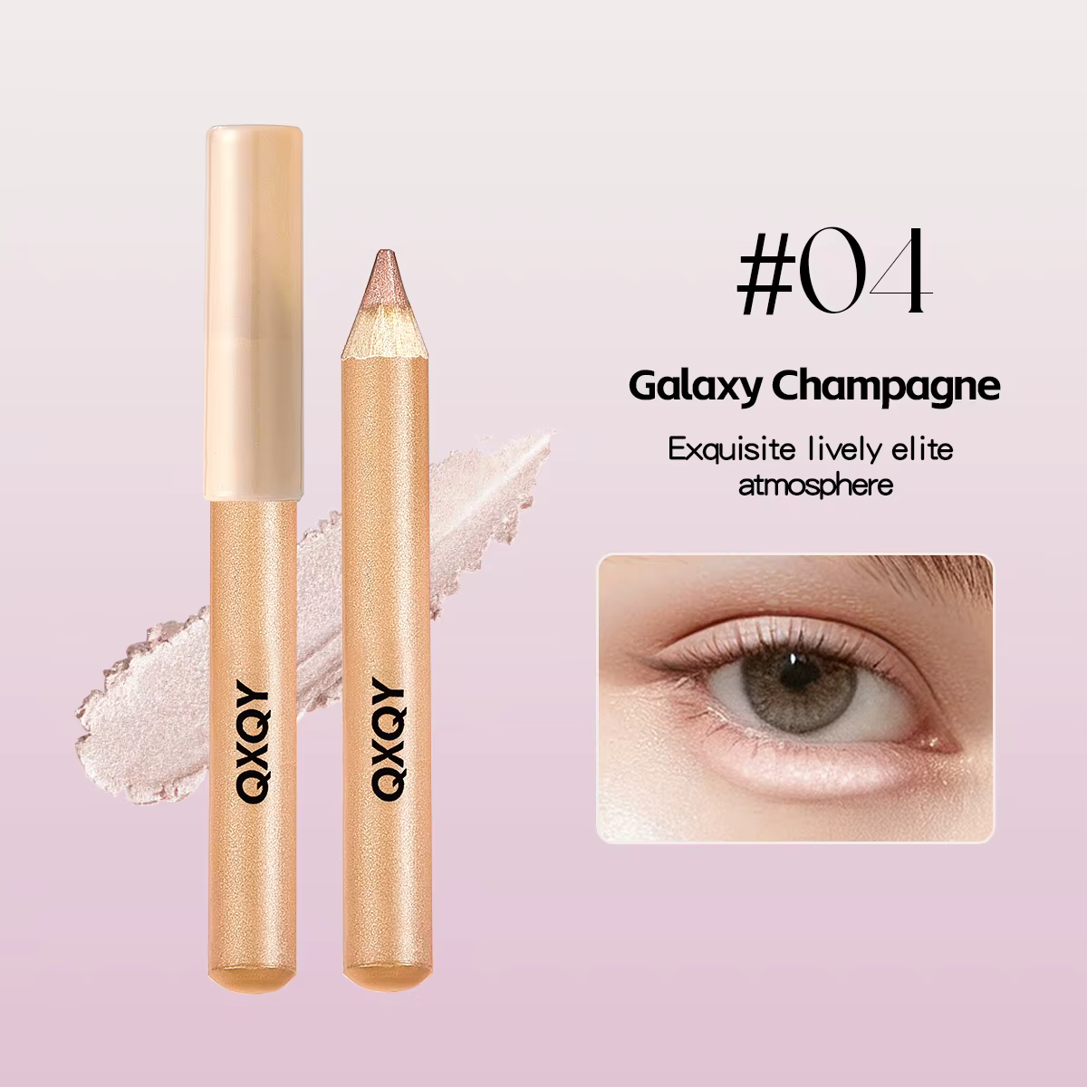Stylo pour les yeux scintillant effet soie, fini nacré, pour les poches sous les yeux, facile à appl