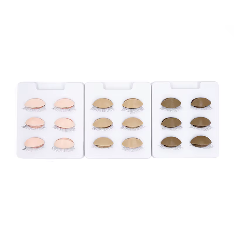 Tête de Mannequin pour Extension de cils, accessoires de maquillage avec paupières de remplacement a