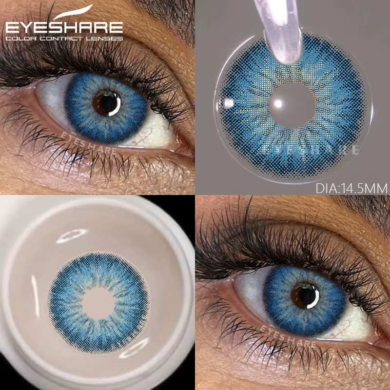 EYESHARE 1 paire de lentilles de contact annuelles naturelles pour embellir les yeux, lentilles de c