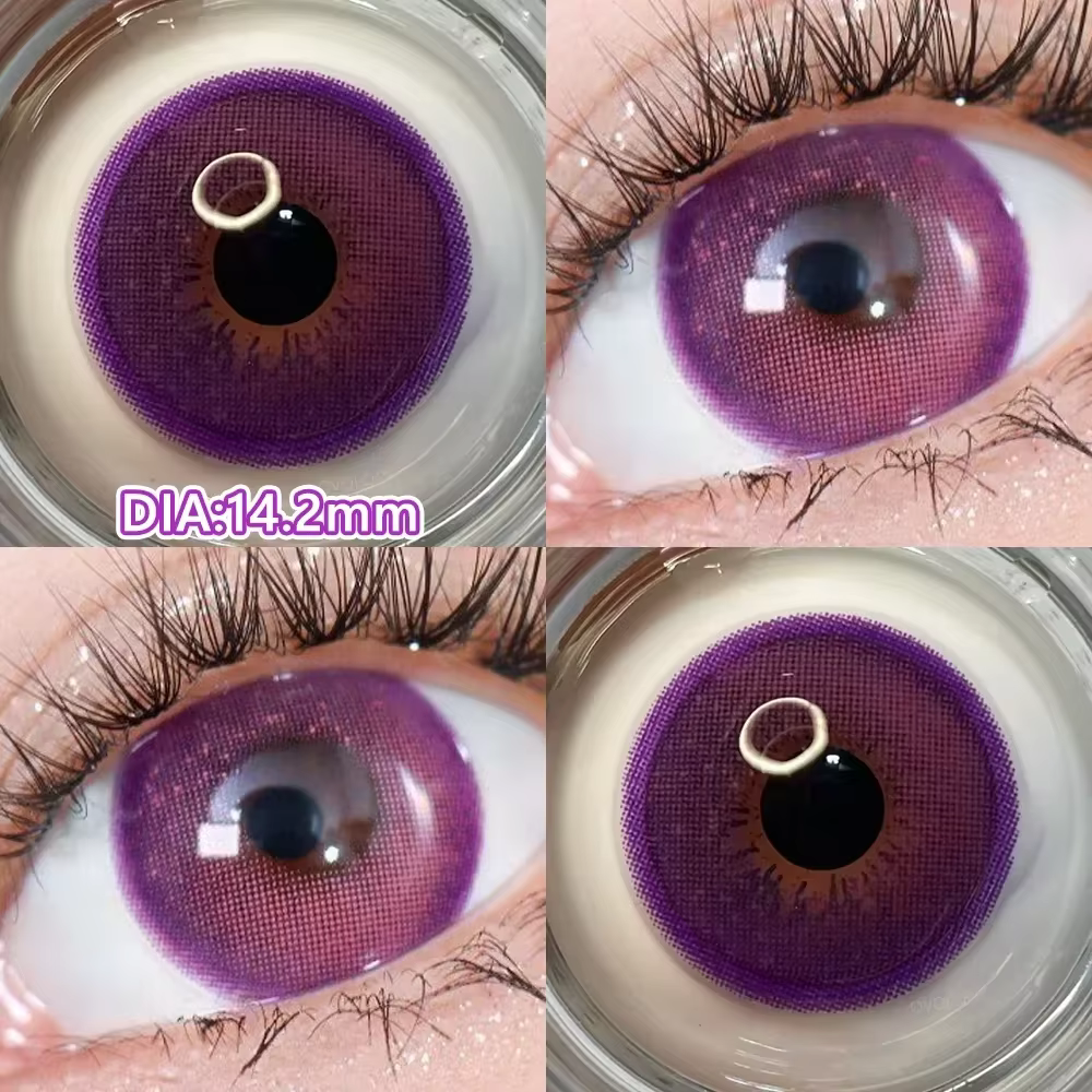 OVOLOOK-2PCS plus récent Cosplay série lentilles de Contact colorées pour les yeux Halloween cosméti