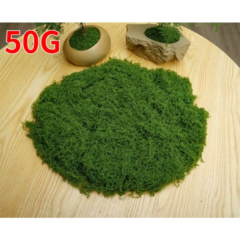 50g vert fausse mousse bricolage artisanat herbe mousse artificielle Faux mousse conservée plante ve