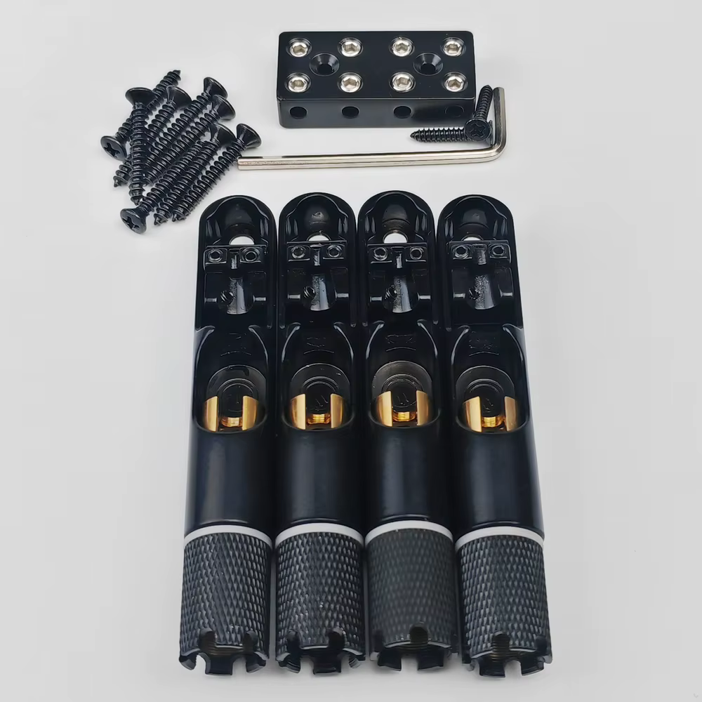 Guyker 4/5 Pcs Ponts à cordes fixes sans tête pour basse à une seule corde – pour basse électrique N