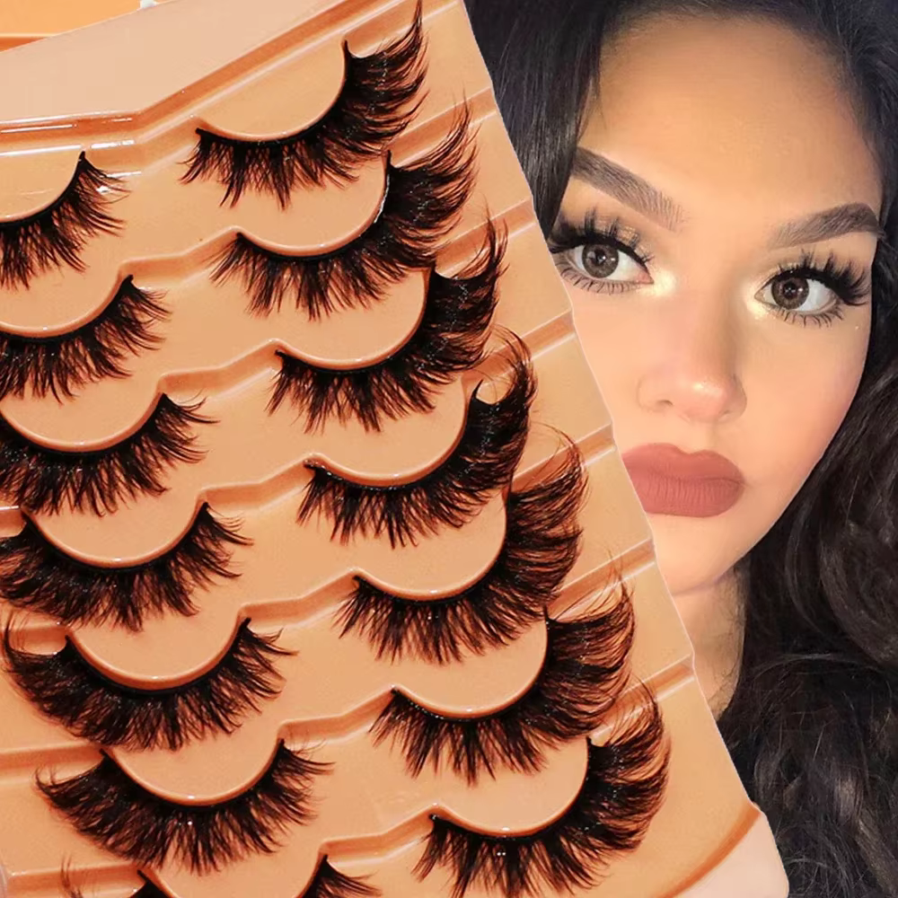 Faux cils longs et moelleux pour l'allongement et l'amélioration des yeux, cils naturels assortis av