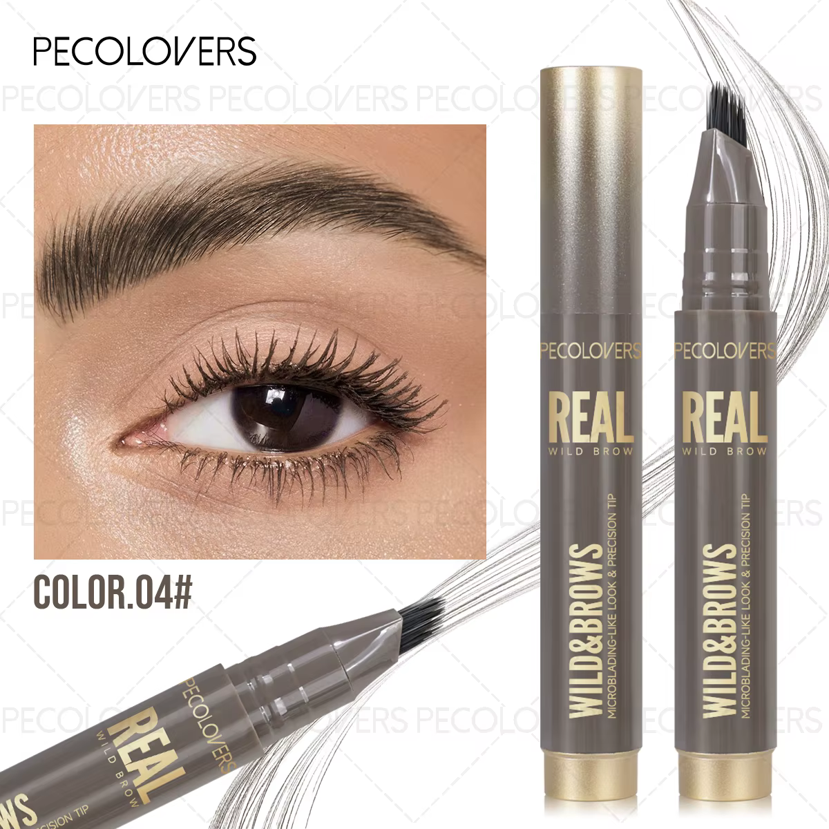 Crayon à sourcils liquide multifonctionnel, 1 pièce, crayon de teinture pour cheveux, imperméable, r