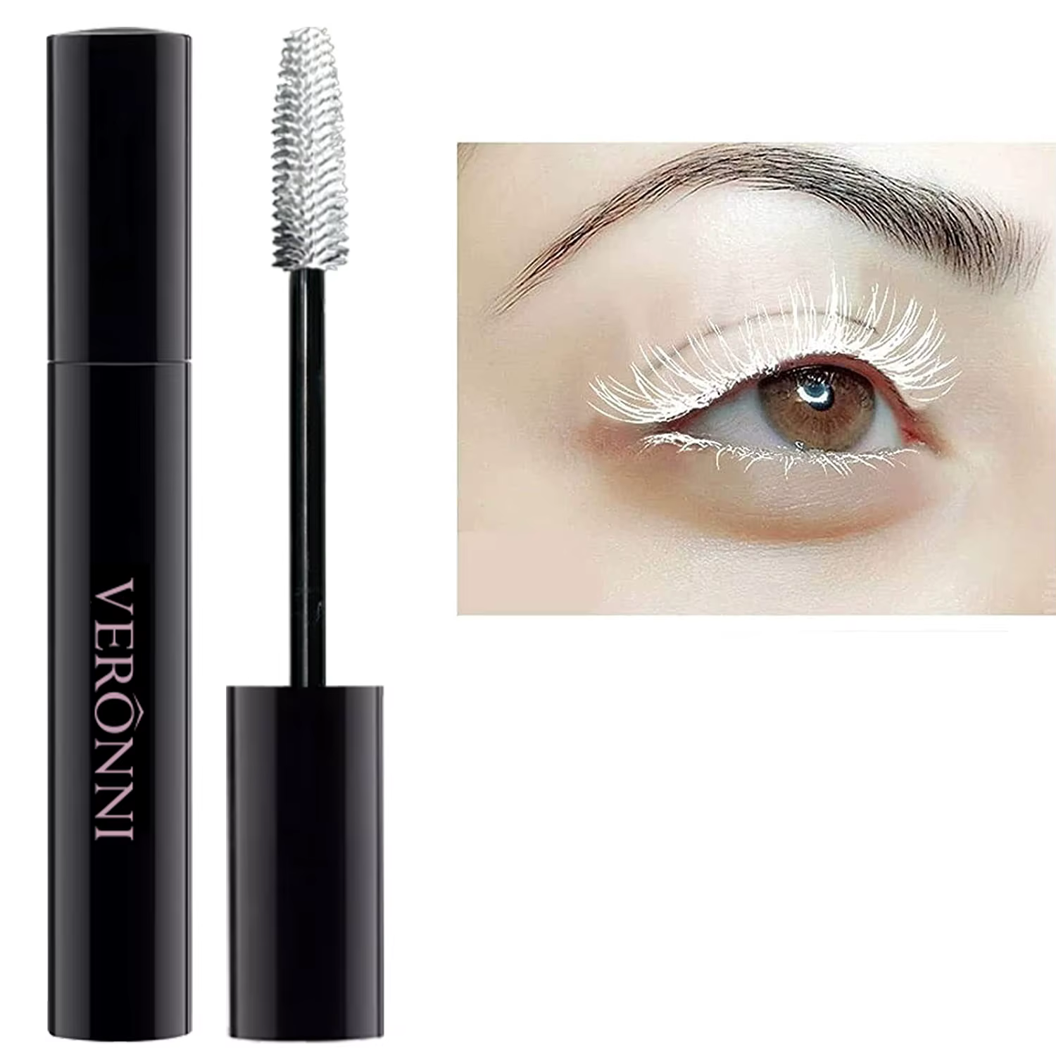 Mascara coloré pour les yeux, cils imperméables, violet, bleu, rouge, blanc, noir, charmant, longue 