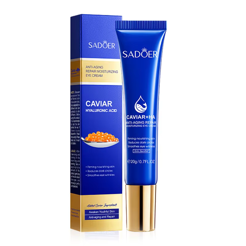 SADOER Caviar acide hyaluronique crème pour les yeux Anti cernes élimination yeux sacs raffermissant