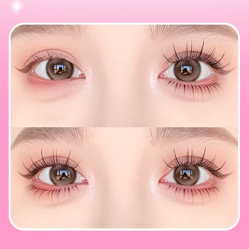 Cils sans colle de Style coréen pour filles, grande capacité, naturels, vaporeux, faciles à applique