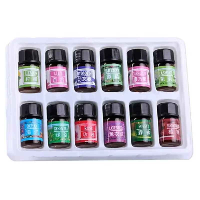 12 pièces 3ML désodorisant plante naturelle aromathérapie huile essentielle climatisation parfum arô