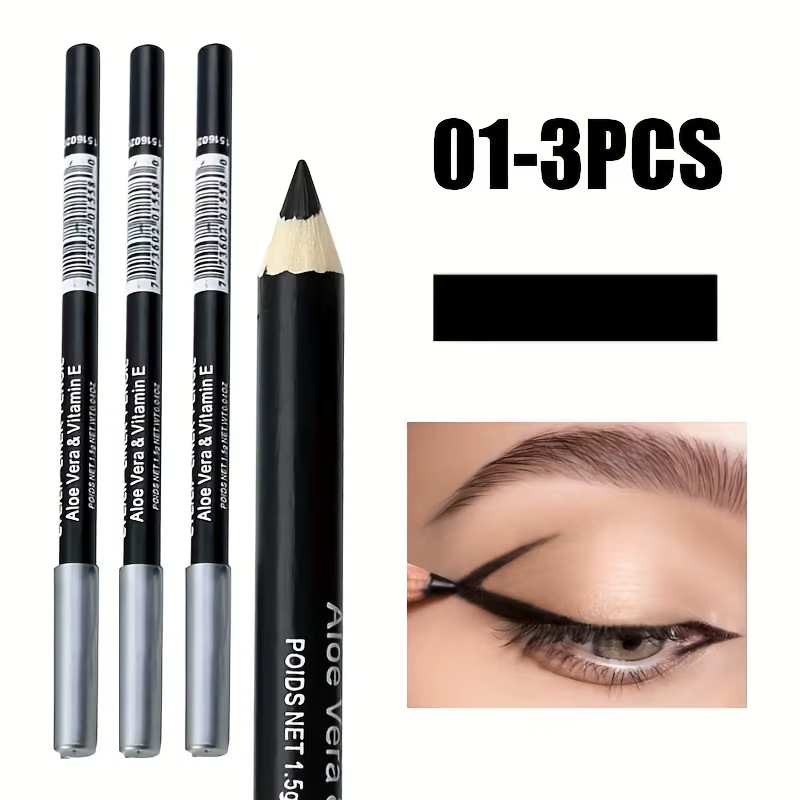 Stylo de maquillage pour les yeux, Eyeliner noir et marron, crayon à sourcils, étanche, longue durée