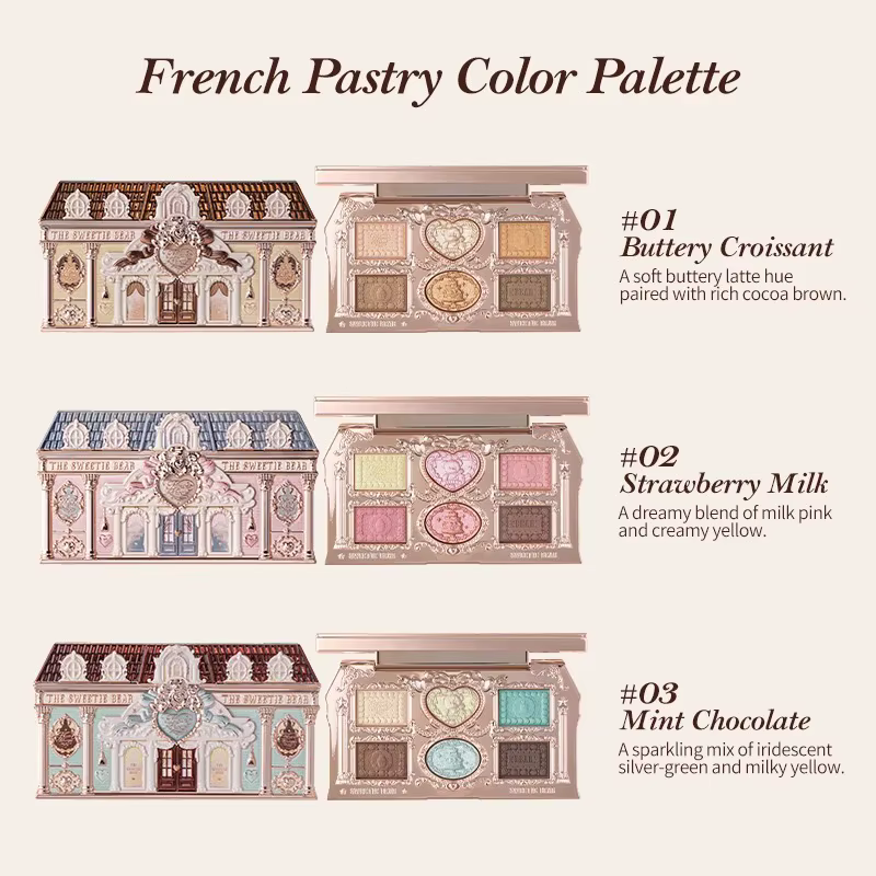 Flower Knows SWEETIE BEAR Palette de maquillage pour les yeux hautement pigmentée ombres à paupières