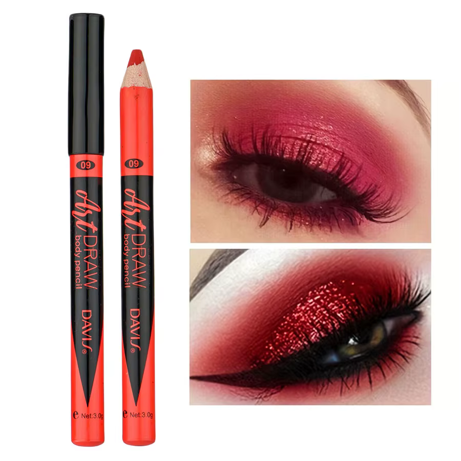 Stylo de maquillage pour les yeux, 15 couleurs, Eyeliner, noir, bleu, multicolore, métallique, nacré