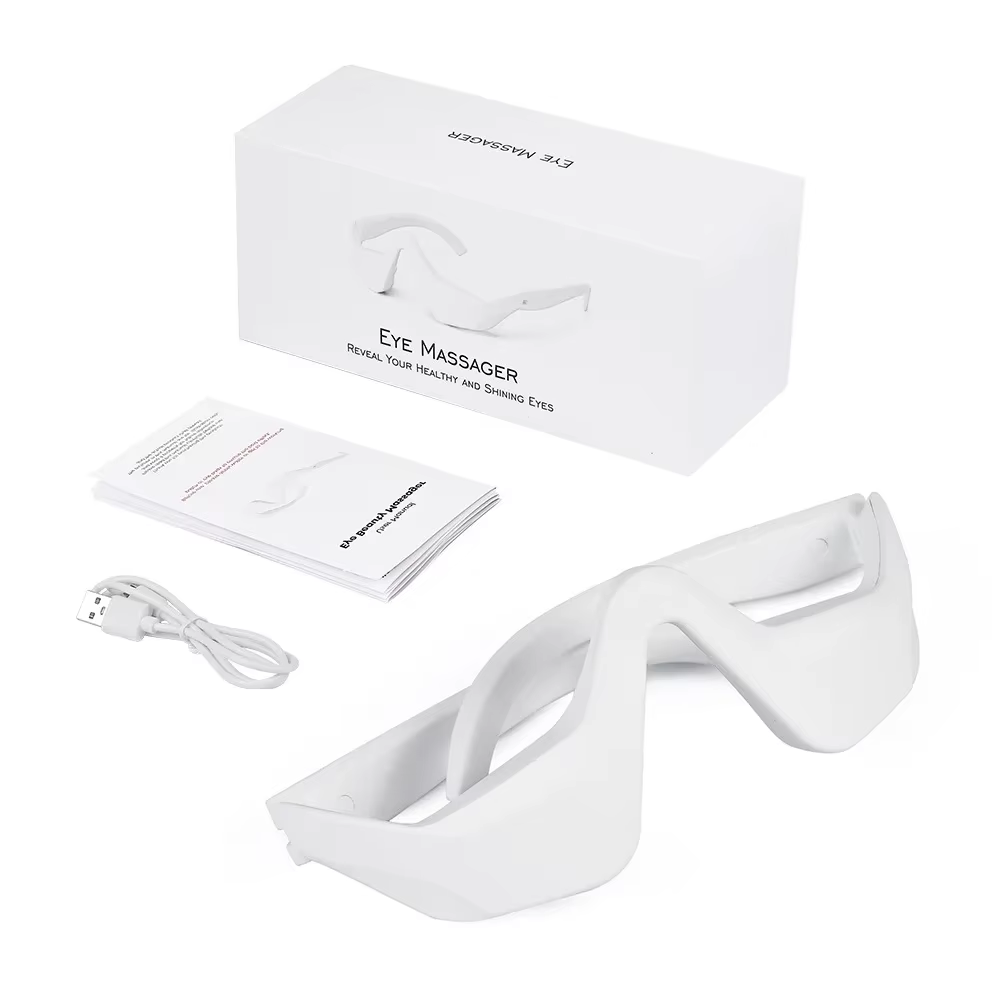 Masseur oculaire Foreverlily pour soulager la fatigue oculaire, lunettes de massage sous les yeux, r