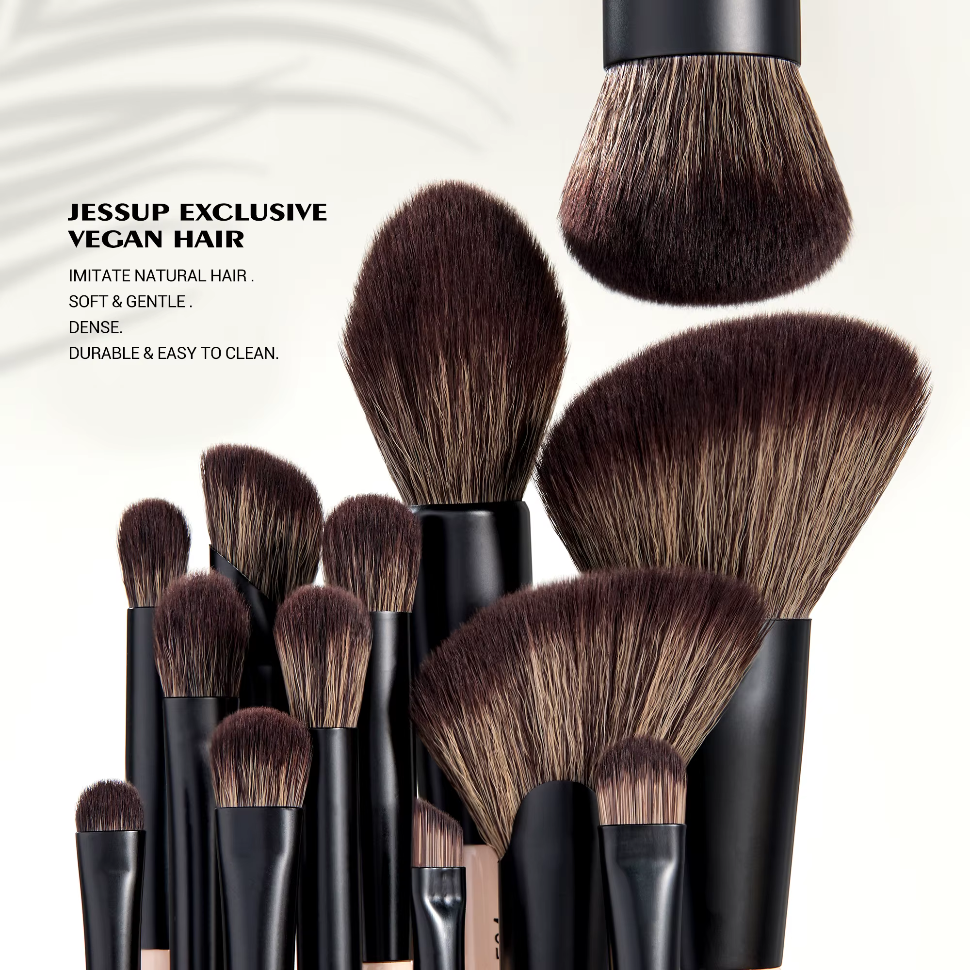 Jessup-Ensemble de pinceaux de maquillage double face, 3/5/7pcs, pour fond de teint, fard à barrage,