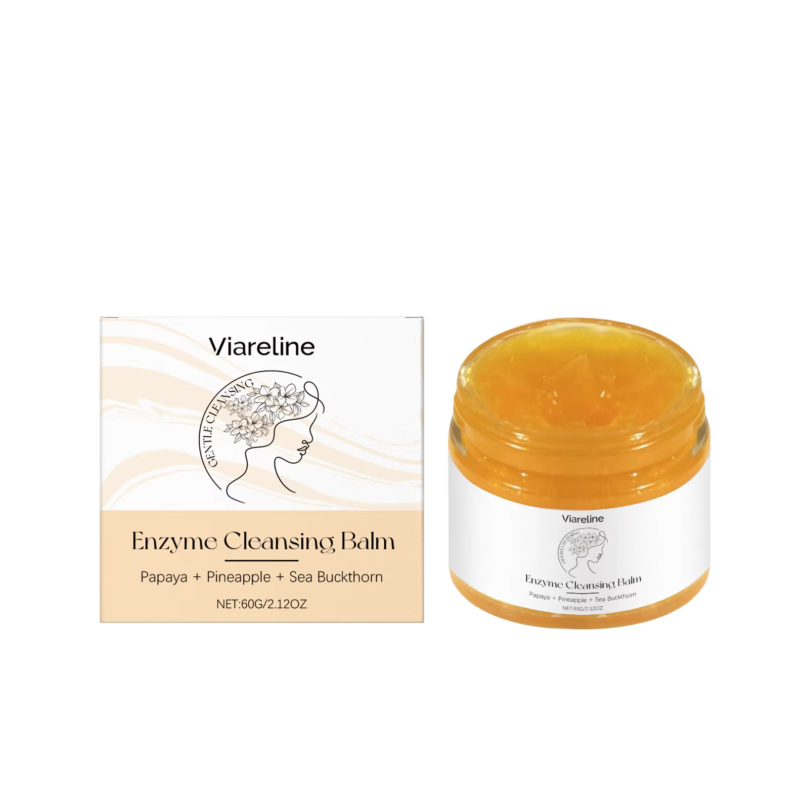 Baume nettoyant enzymatique pour démaquillant, nettoyage en profondeur des pores du visage, rafraîch