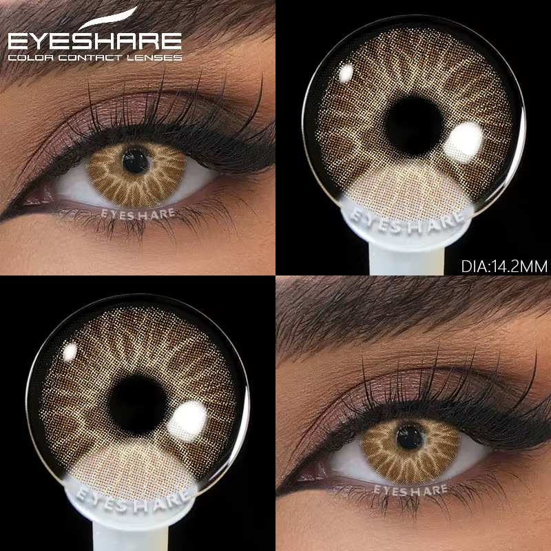 EYESHARE 1 paire de lentilles de Contact colorées pour les yeux lentilles pour les yeux bleu naturel
