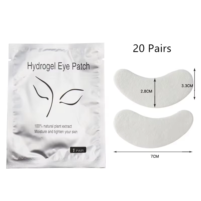 50/100/200 paires de coussinets de cils Gel Hydrogel Patch pour les yeux greffage sous les yeux papi