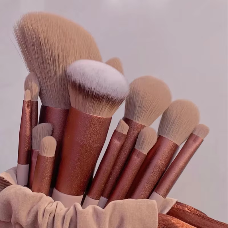 Ensemble de pinceaux de maquillage doux et moelleux, 13 pièces, pour fond de teint, Blush, poudre, f