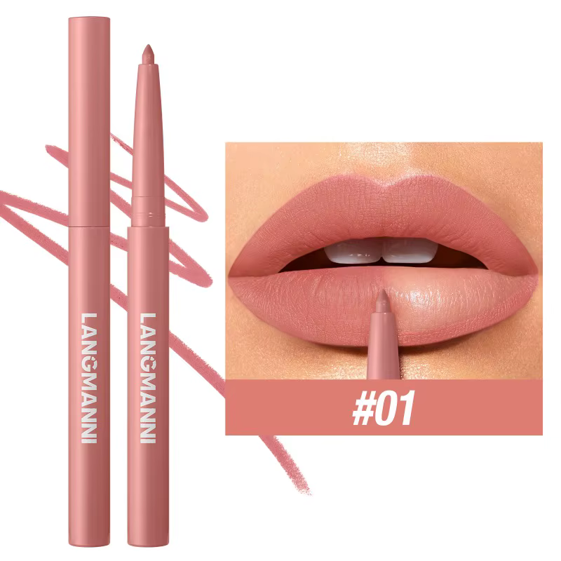 Crayon à lèvres mat 12 couleurs, imperméable, repulpant, rose, naturel, nu, contour professionnel, m