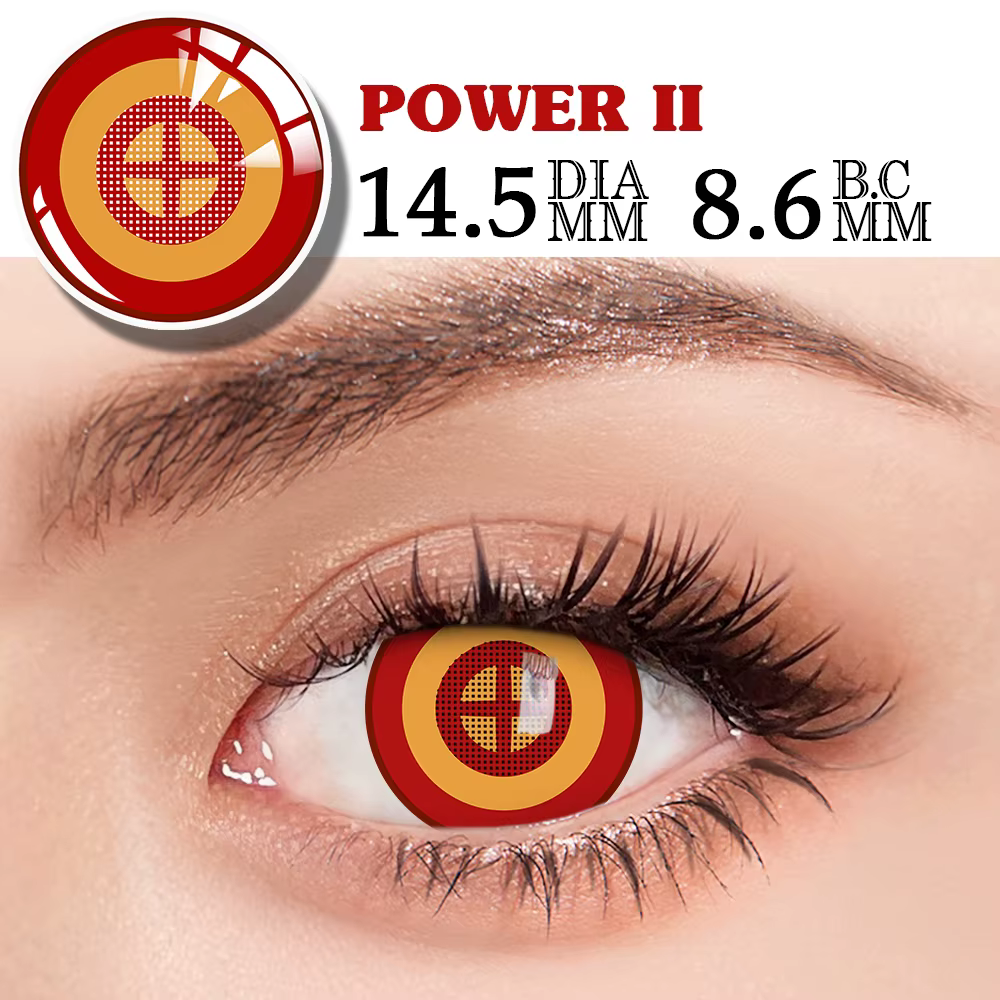 Bio-essence 1 paire de lentilles de Contact Sharingan pour les yeux lentilles Cosplay lentille Anime