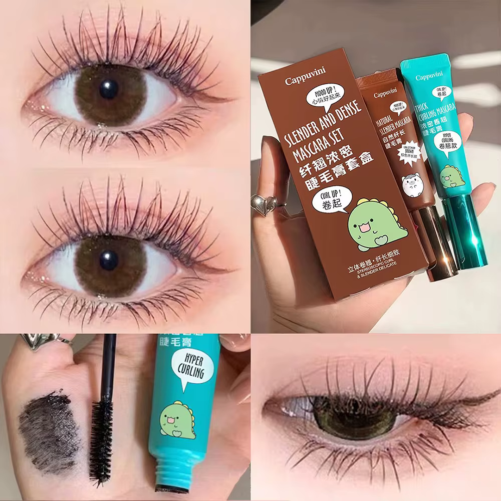 Cappuvini Optics-Mascara pour cils minces, bouclage longue durée, imperméable et sans bavures, maqui