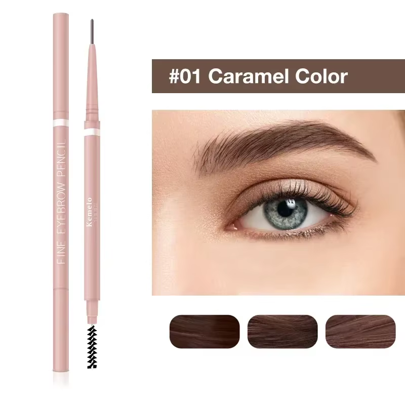 Crayon à double extrémité ultra fin pour les yeux, résistant à l'eau et à la sueur, maquillage profe