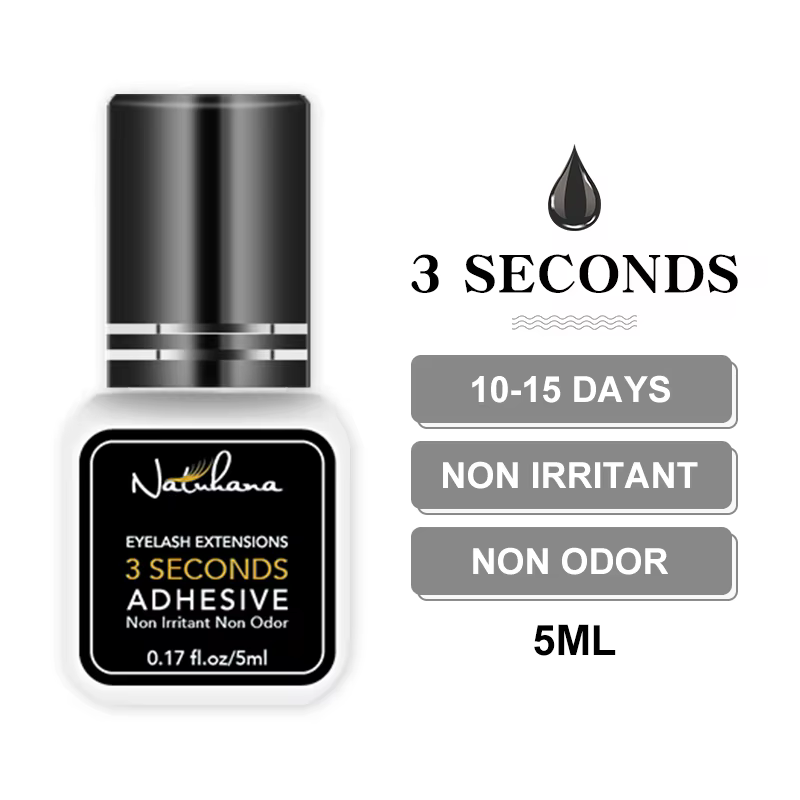 Professionnel 5ml 0.3S 0.5S 1S 2S 3S colle à cils séchage rapide fort faux cils Extension colle adhé