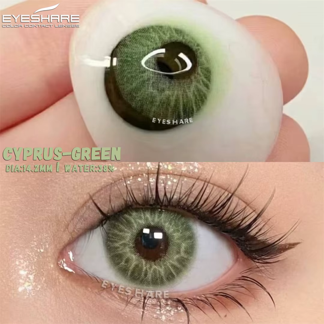 EYESHARE lentilles de contact de couleur pour les yeux cosmétiques naturellement colorés gris belles