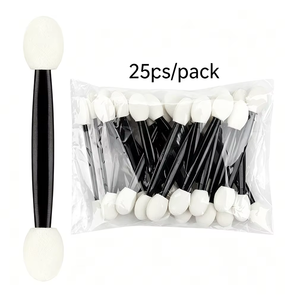 Applicateurs d’ombres à paupières jetables à double embout 25/100 pcs – mini éponges en latex – outi