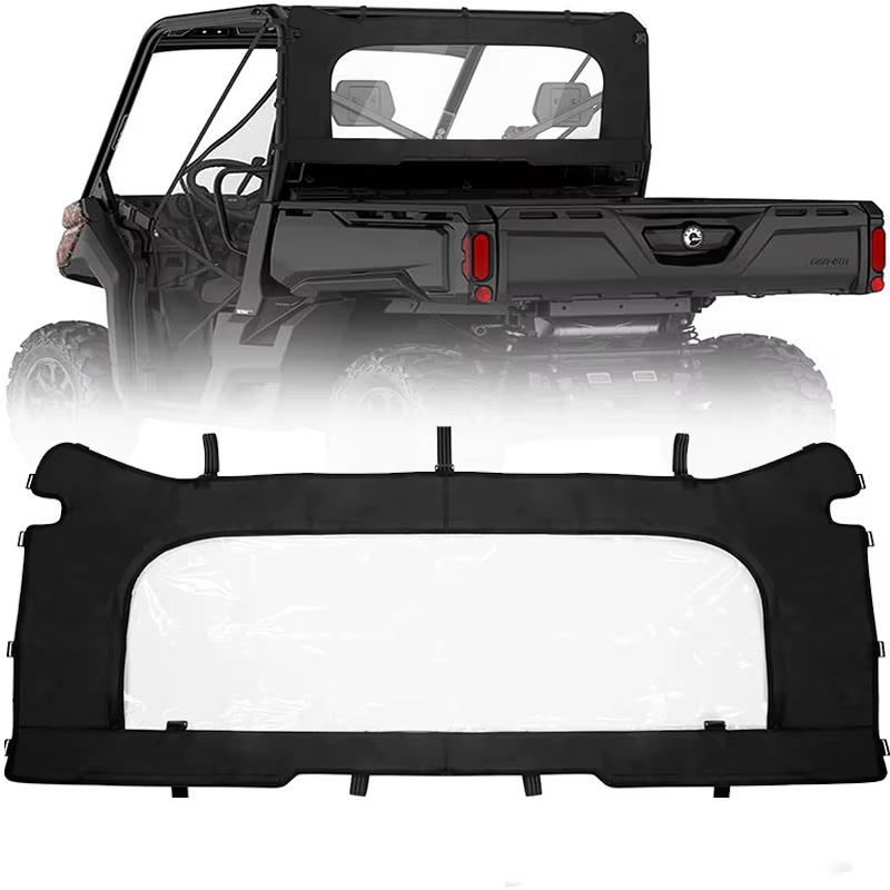 Pare-brise arrière souple en PVC anti-poussière pour Can-Am Defender HD 5 7 8 9 10 HD5 HD7 HD8 HD9 H
