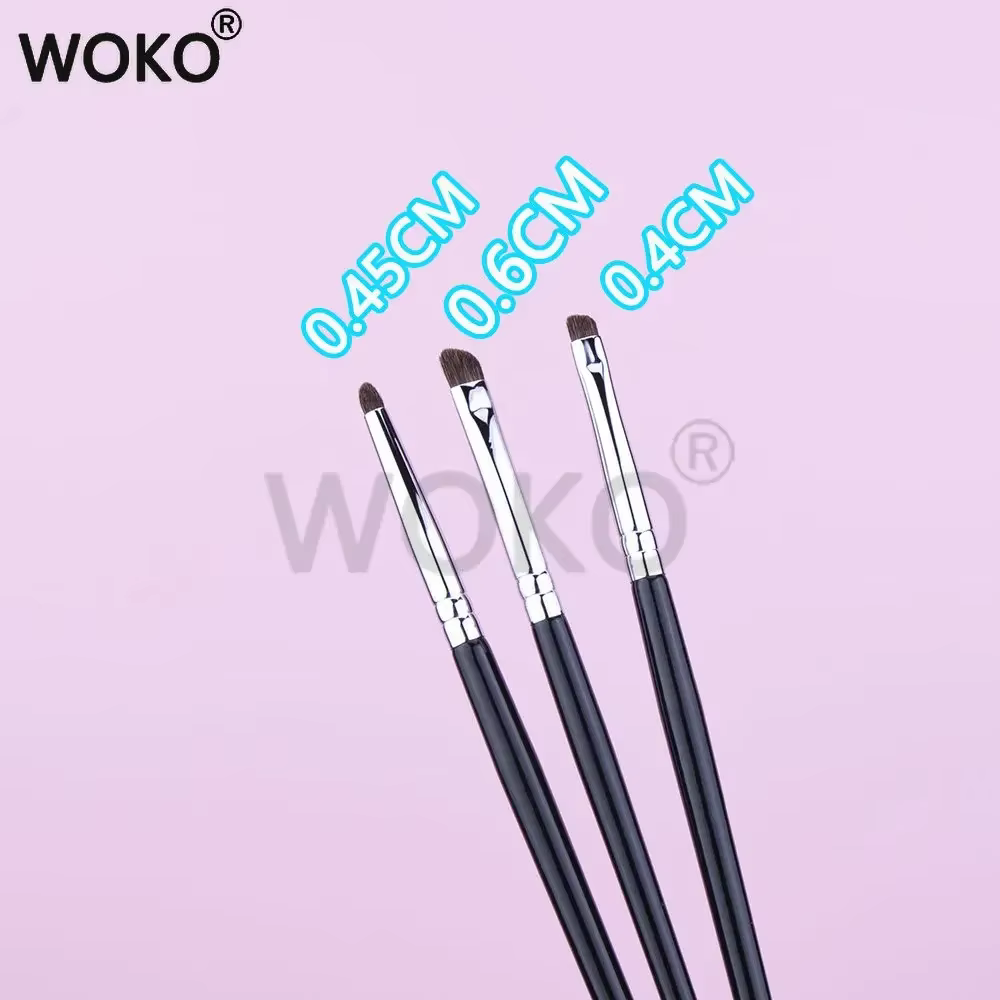 Petits pinceaux de maquillage à doublure fumée, Eyeliner, brosse à taches de précision, brosse de ma