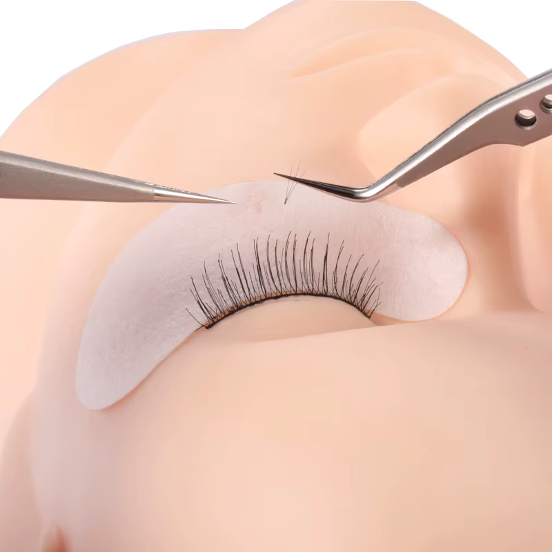 Kit de formation pour extensions de faux cils 18 en 1, modèle de pratique, coussinets pour les yeux,