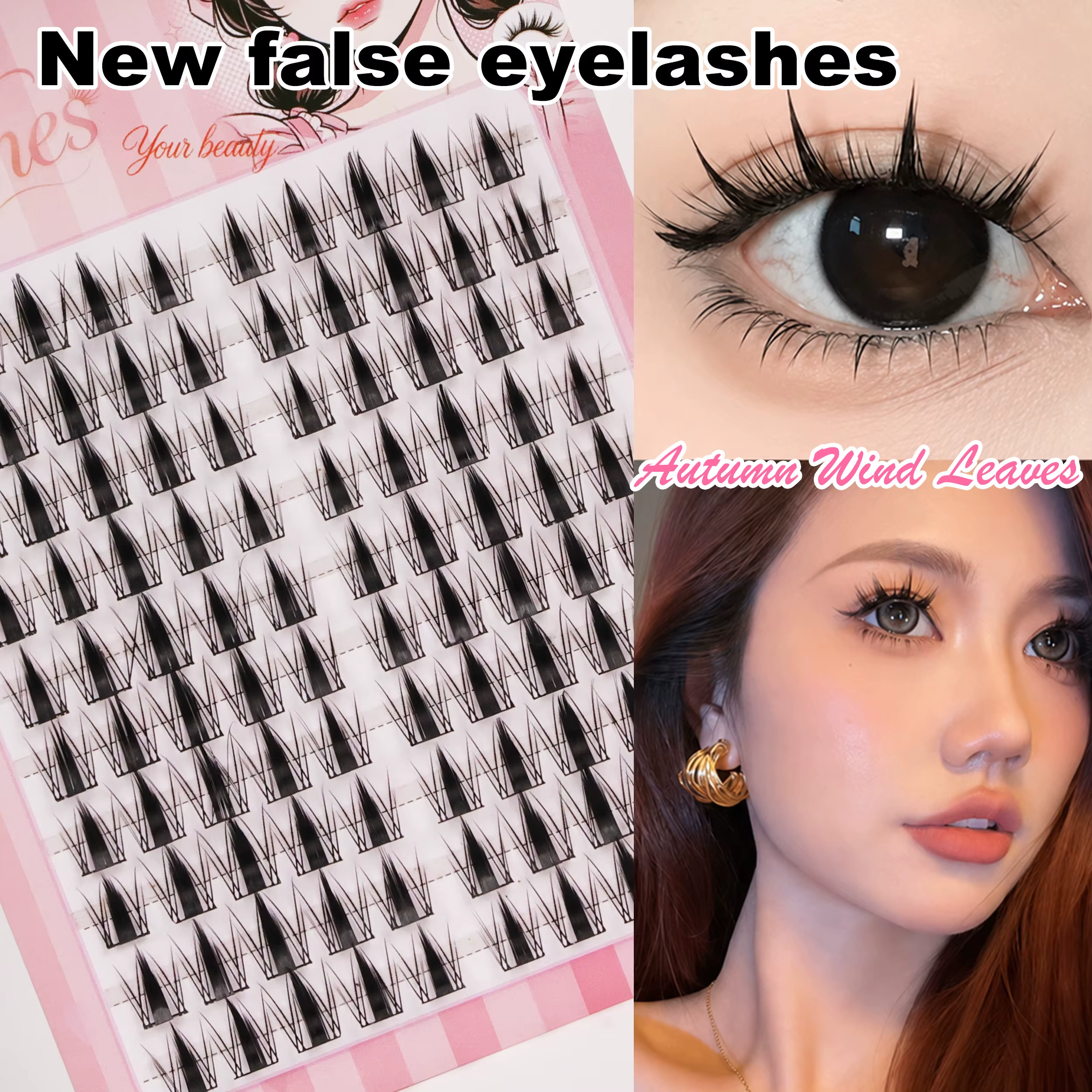 Faux cils DIY pour un look naturel—Avec des grappes de cils de style 'manga' inspirées des tendances