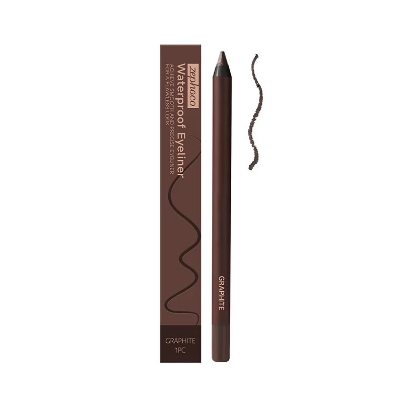 Crayon pour les yeux Eyeliner imperméable, Eyeliner prune pour les yeux verts/bleus/marrons, sans ba