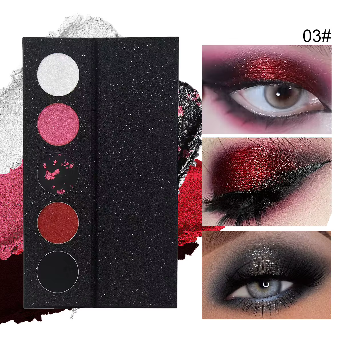 Palette de fards à paupières foncés à paillettes, maquillage mat pour femmes, nouvelle beauté, longu