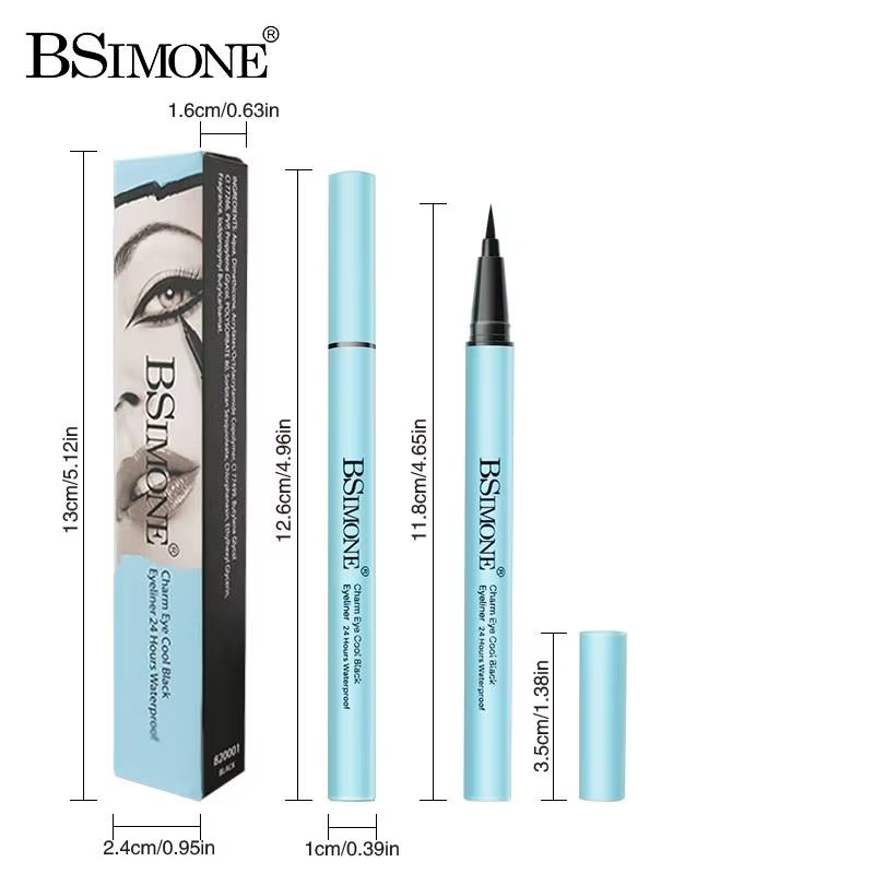 BSIMONE 2g Maquillage ultime, eye-liner liquide noir, longue tenue, waterproof, crayon eye-liner, st