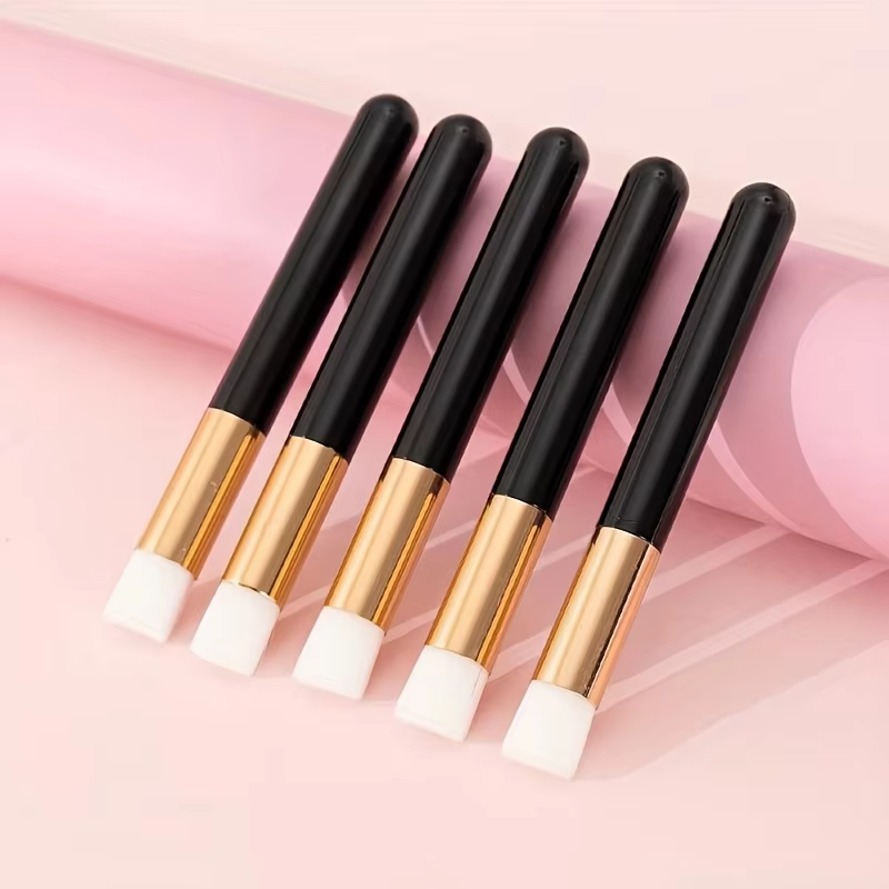 Brosse de nettoyage de cils 5 pièces, brosse de nettoyage du visage, brosse de nettoyage des points 