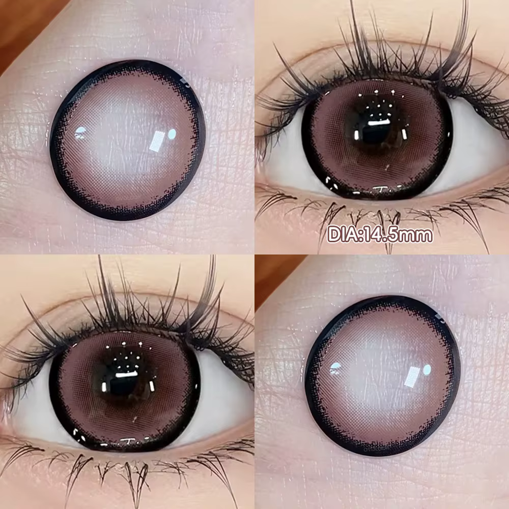 OVOLOOK-1 paire de lentilles de Contact série rose pour les yeux beauté élèves maquillage lentilles