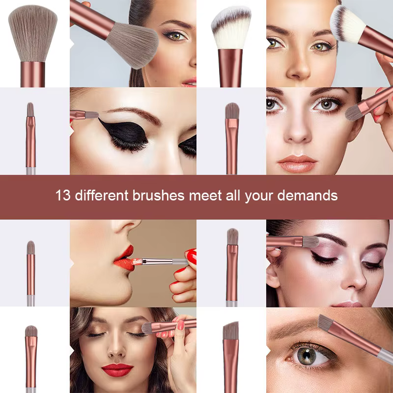 Ensemble de pinceaux de maquillage, 13 pièces, doux et moelleux, ombre à paupières, surligneur, corr