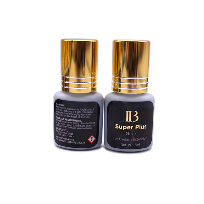Colle coréenne IB Super Plus pour Extensions de cils, 5ml, 1 à 2 secondes, temps de séchage, adhésif