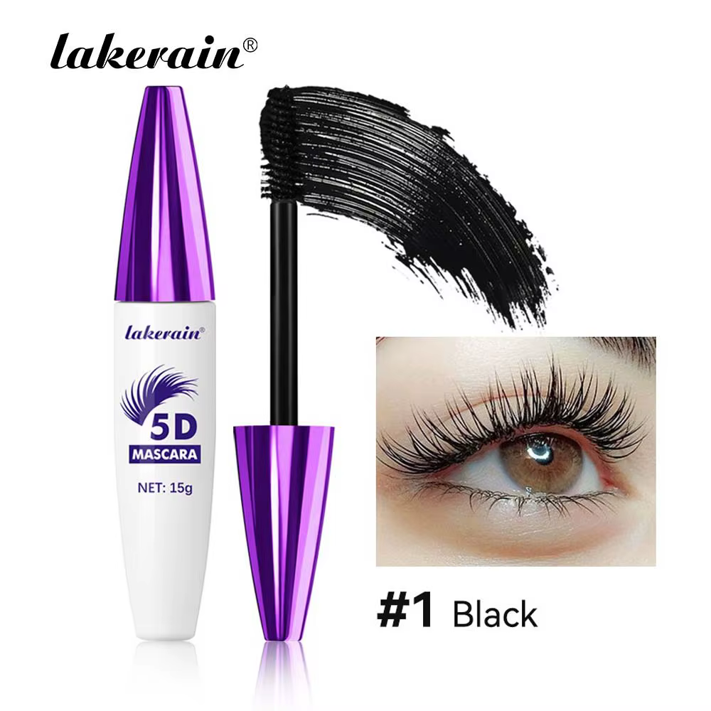 Mascara pour cils marron vin rouge 5D, Extension de cils tridimensionnels, sans taches, imperméable,